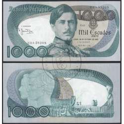 Nota de 1000 Escudos 1982 D.Pedro V, 1000$00 26/10/1982 Chapa: 11 - Banco de Portugal (Pouco Circulada)