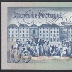 Portugal - Nota de 100 Escudos 1981 - Bocage -Ch.8 - Capicua (Muito Pouco Circulada)