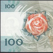Prefixo de Substituição "ABC" - Nota De 100 Escudos 1986 (Muito Pouco Circulada) Ch.9 Fernando Pessoa - Banco de Portugal