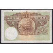 Nota de 5 Escudos 1923 Alexandre Herculano, 5$00 01/02/1923 Chapa: 1 - Banco de Portugal (Circulada)