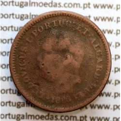 Oitavo de Tanga cobre 1886, "1/8 Tanga Bombaim - Índia Portuguesa" D. Luis I, (BC/REG), World Coins Portuguese India KM 307