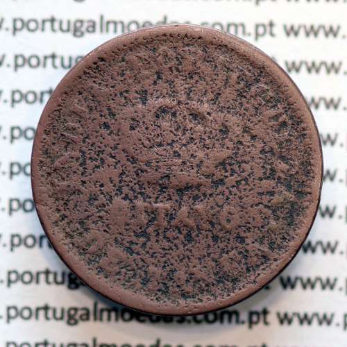 Oitavo de Tanga cobre 1886, "1/8 Tanga Bombaim - Índia Portuguesa" D. Luis I, (REG/MC), World Coins Portuguese India KM 307