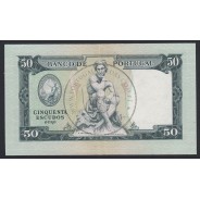 Nota de 50 Escudos 1955 ( Circulada ) "50$00 1955 Ch.7 Fontes Pereira de Mello - Banco de Portugal (24/06/1955)
