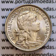 50 Centavos Alpaca 1940, Republica Portuguesa, $50 Centavos 1940 em alpaca (Soberba), World Coins Portugal KM 577