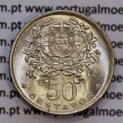 50 Centavos 1930 Alpaca, $50 Centavos 1930 da Republica Portuguesa, (Soberba), World Coins Portugal KM 577