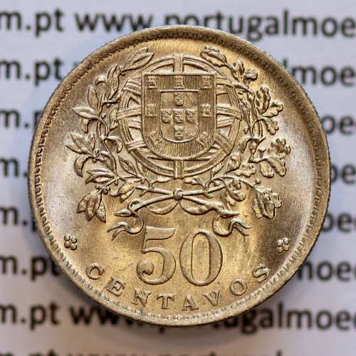Portugal, Nickel brass coin of 50 Centavos 1930 of Portuguese Republic, (UNC), World Coins Portugal KM577