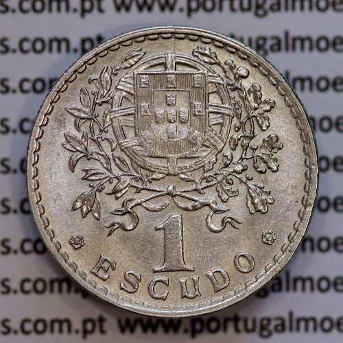 1 Escudo 1944 Alpaca, 1$00 1944 alpaca Republica Portuguesa, (Bela-), World Coins Portugal KM 578