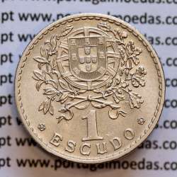 1 Escudo 1928 Alpaca, 1$00 1928 alpaca Republica Portuguesa, (Bela), World Coins Portugal  KM 578