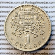 Portugal, coin of 1 Escudo 1929 Alpaca of the Portuguese Republic, (VF+/XF), World Coins Portugal KM 578