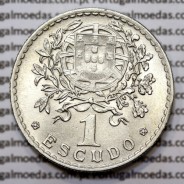 1 Escudo 1945 Alpaca, 1$00 1945 alpaca Republica Portuguesa, (Bela), World Coins Portugal KM 578