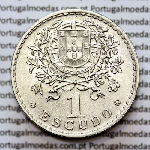 1 Escudo 1946 Alpaca, 1$00 1946 alpaca Republica Portuguesa, (Bela) World Coins Portugal  KM 578