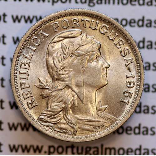 50 Centavos 1951 Alpaca, $50 centavos 1951 Republica Portuguesa, (Soberba), World Coins Portugal KM 577