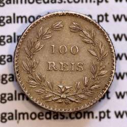 100 réis 1853 prata D. Maria II, Tostão prata 1853, (Bela), World Coins  Portugal KM 488.