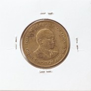 Quénia 5 cêntimos 1990 Latão-Níquel, Kenya 5 cents 1990 Nickel brass, World Coins - Kenya KM 17