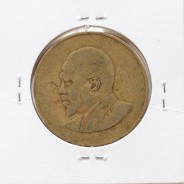 Quénia 10 cêntimos 1968 Latão-Níquel, Kenya 10 cents 1968 Nickel brass, World Coins - Kenya KM 2