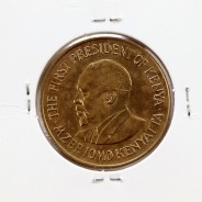 Quénia 10 cêntimos 1978 Latão-Níquel, Kenya 10 cents 1978 Nickel brass, World Coins - Kenya KM 11