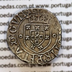 Vintém Prata de D. João II 1481-1495, Porto, "GVNNC"  +IOANES:I.I:R:P:ET:A:D:GVINE /+IOANES:I.I:R:P:ET:A:D:GVNNC