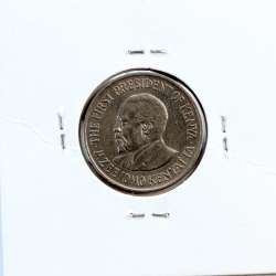 Quénia 50 cêntimos 1969 Cupro-Níquel, Kenya 50 cents 1969 Copper Nickel , World Coins - Kenya KM 13