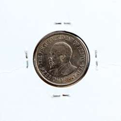 Quénia 50 cêntimos 1971 Cupro-Níquel, Kenya 50 cents 1971 Copper Nickel , World Coins - Kenya KM 13