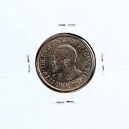 Quénia 50 cêntimos 1971 Cupro-Níquel, Kenya 50 cents 1971 Copper Nickel , World Coins - Kenya KM 13
