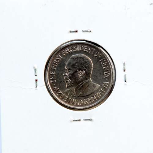 Quénia 50 cêntimos 1973 Cupro-Níquel, Kenya 50 cents 1973 Copper Nickel , World Coins - Kenya KM 13