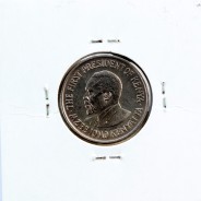 Quénia 50 cêntimos 1973 Cupro-Níquel, Kenya 50 cents 1973 Copper Nickel , World Coins - Kenya KM 13