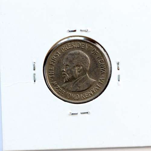 Quénia 50 cêntimos 1973 Cupro-Níquel, Kenya 50 cents 1973 Copper Nickel , World Coins - Kenya KM 13