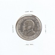 Quénia 50 cêntimos 1974 Cupro-Níquel, Kenya 50 cents 1974 Copper Nickel , World Coins - Kenya KM 13