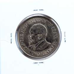 Quénia 1 shilling 1969 Cupro-Níquel, Kenya 1shilling 1969 Copper Nickel , World Coins - Kenya KM 14