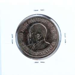 Quénia 1 shilling 1971 Cupro-Níquel, Kenya 1shilling 1971 Copper Nickel , World Coins - Kenya KM 14