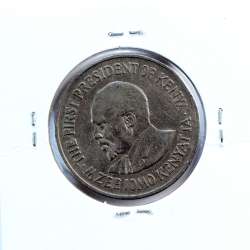 Quénia 1 shilling 1973 Cupro-Níquel, Kenya 1 shilling 1973 Copper Nickel , World Coins - Kenya KM 14