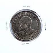 Quénia 1 shilling 1974 Cupro-Níquel, Kenya 1 shilling 1974 Copper Nickel , World Coins - Kenya KM 14