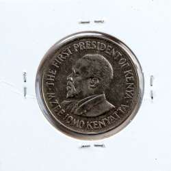 Quénia 1 shilling 1975 Cupro-Níquel, Kenya 1shilling 1975 Copper Nickel , World Coins - Kenya KM 14