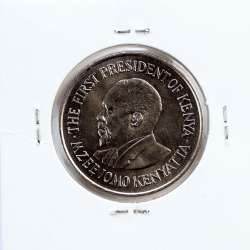 Quénia 1 shilling 1978 Cupro-Níquel, Kenya 1 shilling 1978 Copper Nickel , World Coins - Kenya KM 14