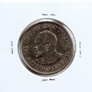 Quénia 1 shilling 1978 Cupro-Níquel, Kenya 1 shilling 1978 Copper Nickel , World Coins - Kenya KM 14