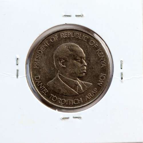 Quénia 1 shilling 1980 Cupro-Níquel, Kenya 1 shilling 1980 Copper Nickel , World Coins - Kenya KM 20