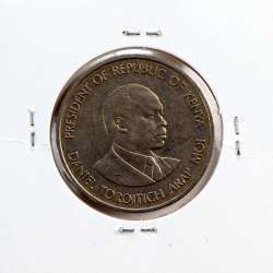 Quénia 1 shilling 1989 Cupro-Níquel, Kenya 1 shilling 1989 Copper Nickel , World Coins - Kenya KM 20