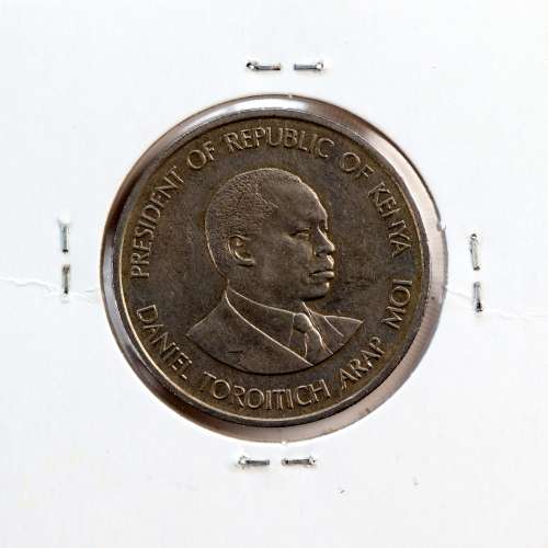 Quénia 1 shilling 1989 Cupro-Níquel, Kenya 1 shilling 1989 Copper Nickel , World Coins - Kenya KM 20