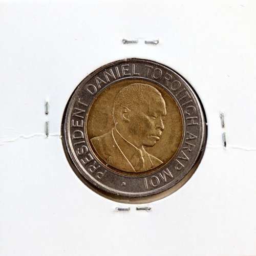 Quénia 20 shillings 1998 Bimetálica, Kenya 20 shillings 1998 Bimetallic, World Coins - Kenya KM 32