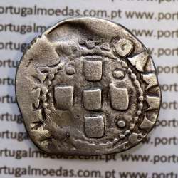 Meio Tostão prata D. João IV 1640-1656, (Évora), Legenda: ✤IOANNES IIII DG REX POR / ✤IN HOC SIGNO•VIN•CES