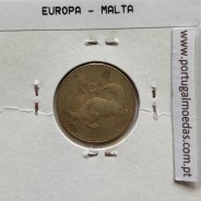 Malta 1 Cent 1991 Latão Níquel, World Coins Malta KM 93, Coin of 1 Cent 1991 Latão Níquel