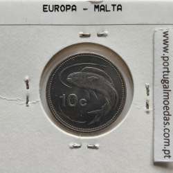 Malta 10 Cents 1998 Cupro-niquel, World Coins Malta KM 96, Coin of 10 Cents 1998 Copper-nickel