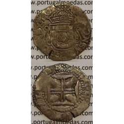MOEDA TOSTÃO PRATA 1656-1667 (BC+) - D. AFONSO VI