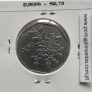 Malta 50 Cents 1991 Cupro-niquel, World Coins Malta KM 98, Coin of 50 Cents 1991 Copper-nickel