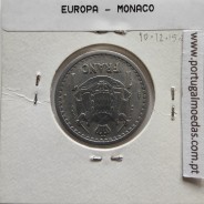 Mónaco 1 franco 1943 Alumínio, World Coins Monaco KM 120, coin 1 Franc 1943 Aluminium of the Monaco