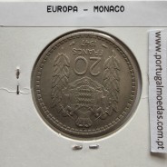 Mónaco 20 francos 1947 Cupro-Níquel, World Coins Monaco KM 124, coin 20 Francs 1947 Copper-nickel of the Monaco