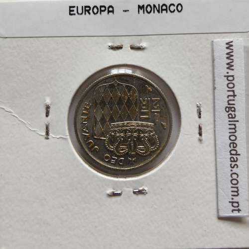 Mónaco 1/2 franco 1965 Níquel, World Coins Monaco KM 145, coin 1/2 Francs 1965 Nickel
