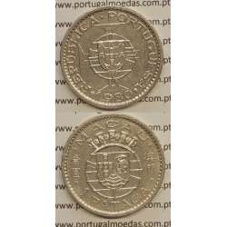 Macau 1 Pataca 1980 cuproníquel, Macao Portuguese Colony 1 Pataca 1980, (MBC+/Bela-) Ex-Colónia Macau, World Coins Macao KM 6a