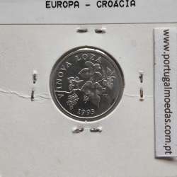 Croácia 2 Lipe 1993 Alumínio, World Coins Croatia KM 4, coin of 2 lipe 1993 Aluminium