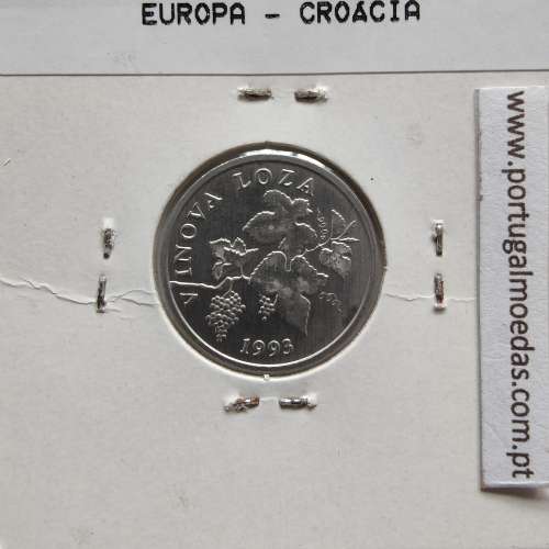 Croácia 2 Lipe 1993 Alumínio, World Coins Croatia KM 4, coin of 2 lipe 1993 Aluminium